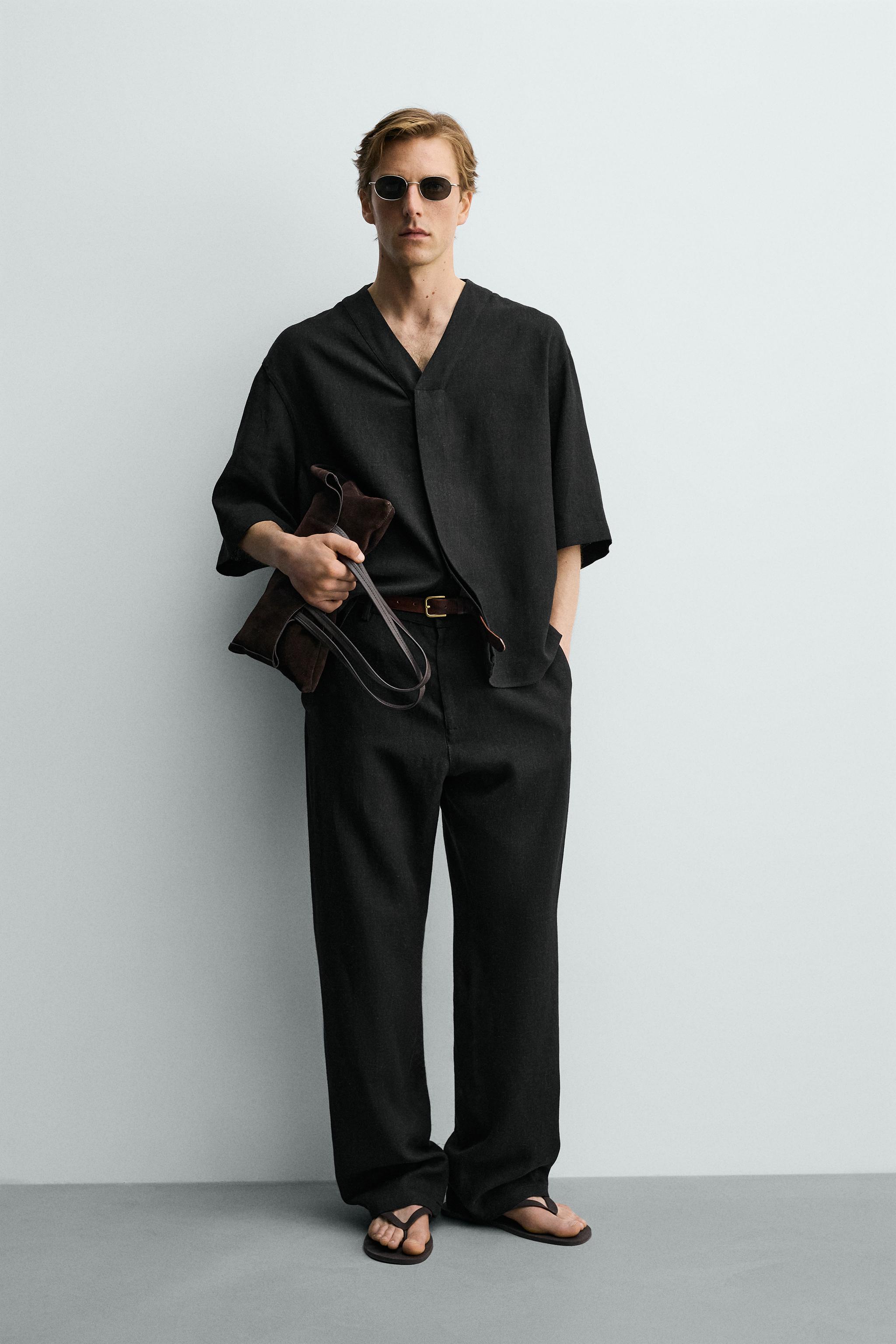 RELAXED FIT VISCOSE-HEMP PANTS